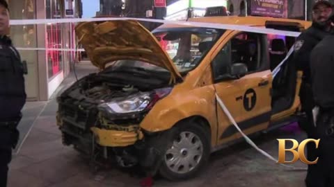 Child and mother among 6 struck by taxi that veered onto sidewalk in Manhattan