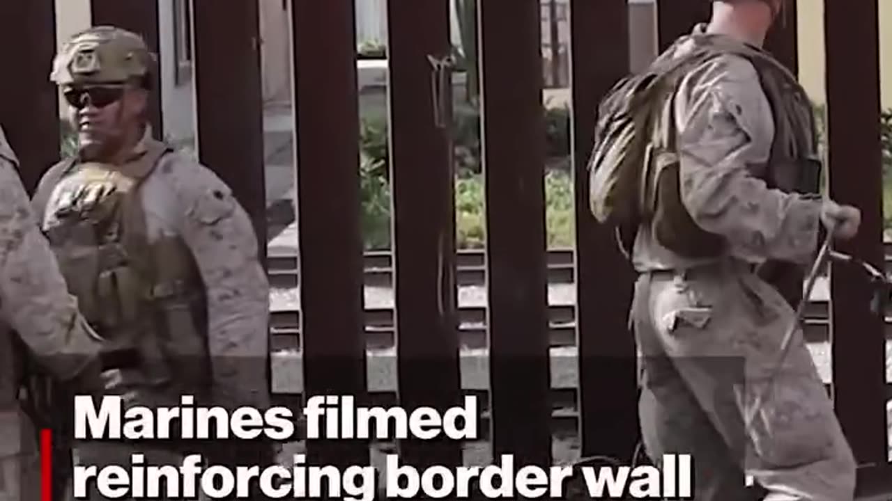 Watch: US Marines are reinforcing the border wall with Mexico in San Ysidro