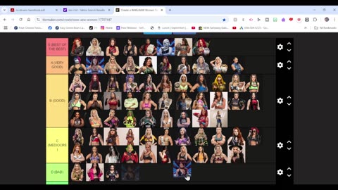 rating almost ever female wrestler in wwe and aew