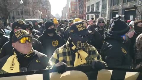 Proud Boys Celebrate Trump SWORN IN In Washington DC Inauguration