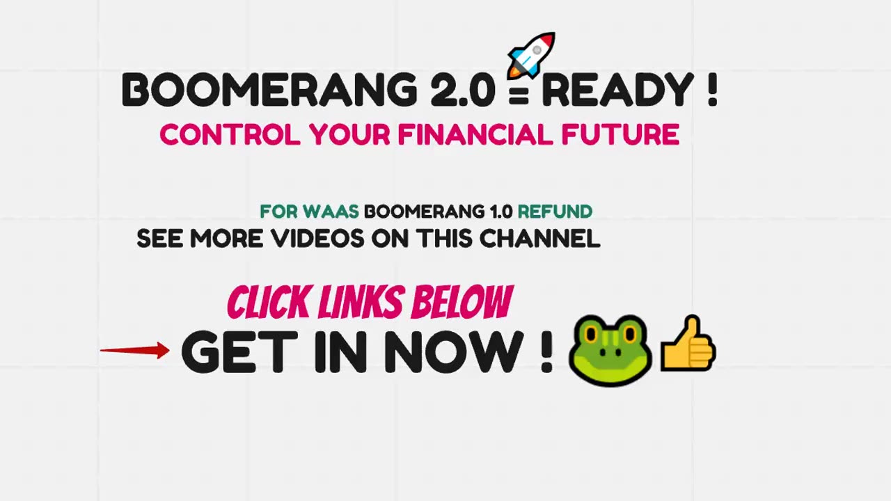 BOOMERANG 2.0 CEO SHAVEZ (new name) "PROTOCOL YIELD" - SoFi CRYPTO GENERATOR - TOP TEAM ROB BUSER