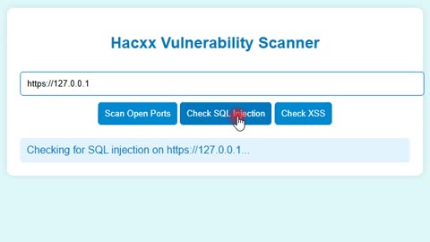 Hacxx Vulnerability Scanner Demo