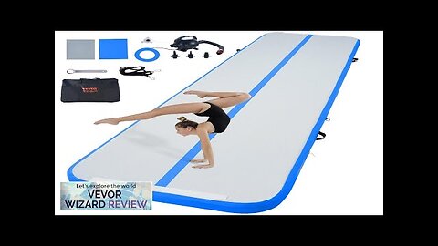 VEVOR Gymnastics Air Mat 4 inch Thickness Inflatable Gymnastics Tumbling Mat Tumble Review