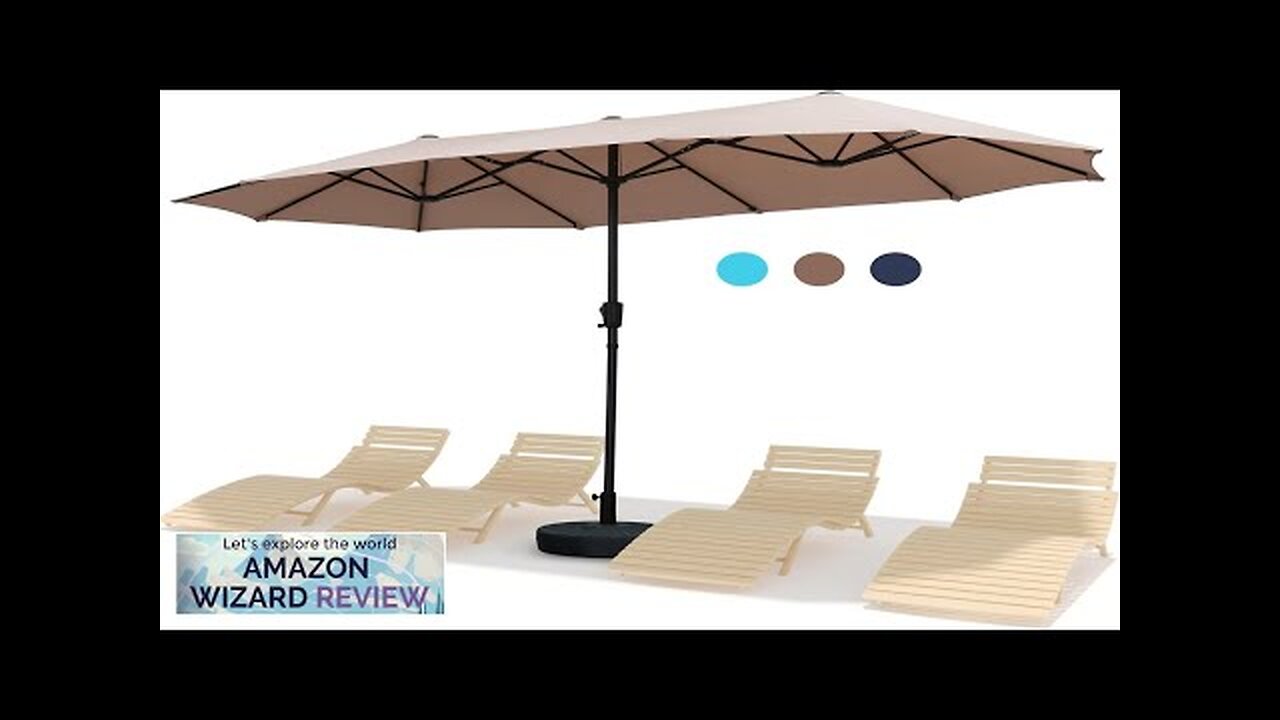 13Ft Patio Umbrella Outdoor Double-Sided Market Extra Large Table Umbrella Outdoor Patio Review