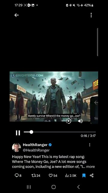 Health Ranger music clip Joe Biden