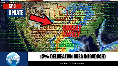 🚨 Mar 1-5: Severe Weather Risk Rising for Texas & Beyond!