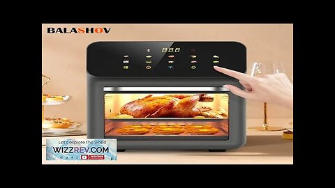 10L Large Capacity Electric Air Fryers Oil-free Automatic Household Kitchen 360°Baking Review