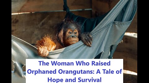 The Woman Who Raised Orphaned Orangutans: A Tale of Hope and Survival