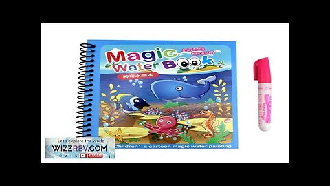 Hot Sale Reusable Magic Water Drawing Coloring Book Kids Sensory Early Education Review