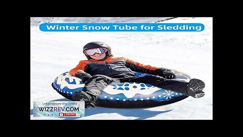 Inflatable Ski Ring Waterproof Snow Sledge Sleigh Fast Inflation Ski Circle Kids Review