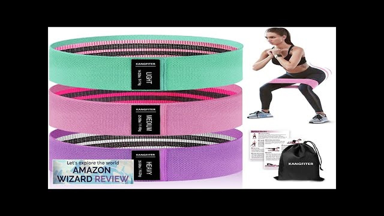 Fabric Resistance Bands for Working Out 3 Level Non-Slip Booty Bands Review