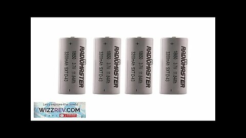 Radiomaster 3.7V 18650 3200mAh Battery for RadioMaster GX12 Pocket TX16S Boxer TX12 Review