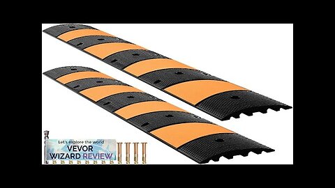 VEVOR Rubber Speed Bump 2 Pack 2 Channel Speed Bump Hump 72.8" Review