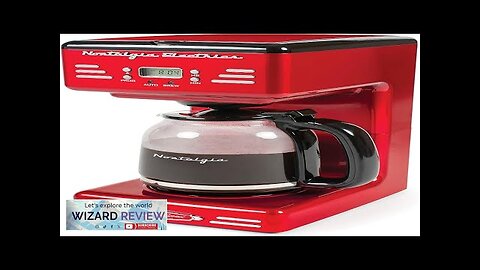 Nostalgia Retro 12-Cup Programmable Coffee Maker With LED Display Automatic Shut-Off Review