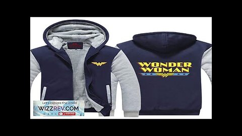 Wonder Woman Yellow Painting Letters Logo Hooded Jacket Review