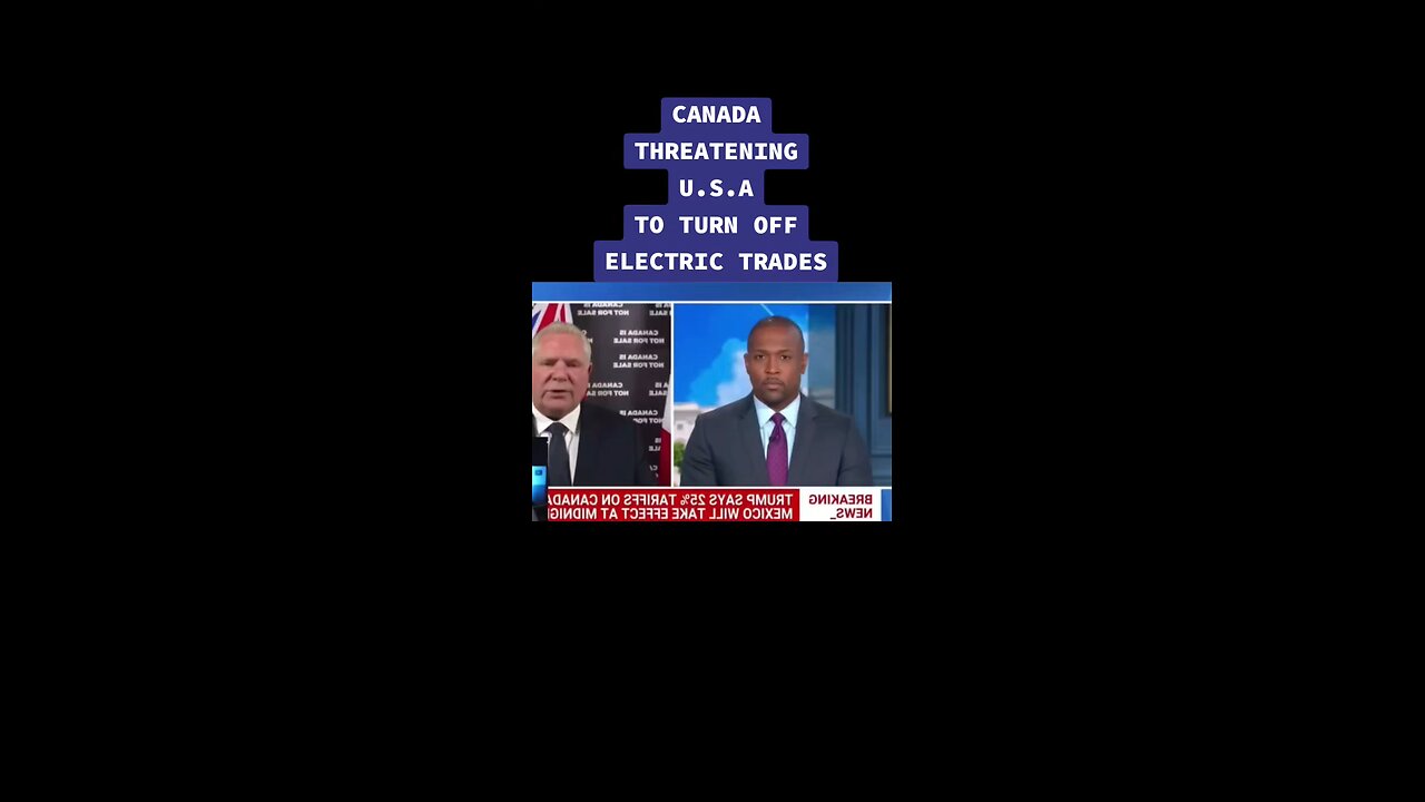 DOUG FORD FROM CANADA THREATENS TO TURN OFF THE U.S.A ELECTRICITY 😳 #CANADA #TRUMP #elonmusk #viral