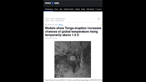 POTĘŻNA EKSPLOZJA WULKANU HUNGA TONGA W STYCZNIU 2022 R. WYWOŁANA PRZEZ AMERYKAŃSKĄ GEOBROŃ ...