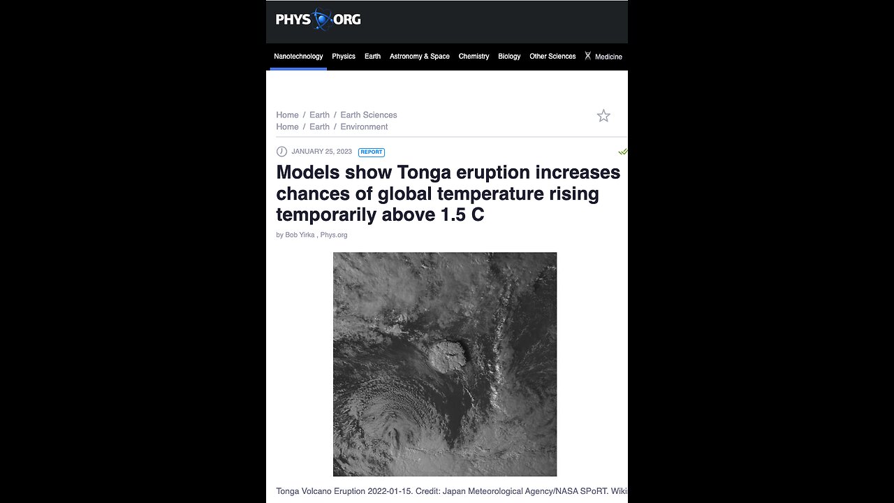 POTĘŻNA EKSPLOZJA WULKANU HUNGA TONGA W STYCZNIU 2022 R. WYWOŁANA PRZEZ AMERYKAŃSKĄ GEOBROŃ ...