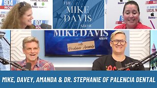 Mike, Davey and Producer Amanda with Dr. Stephanie of Palencia Dental