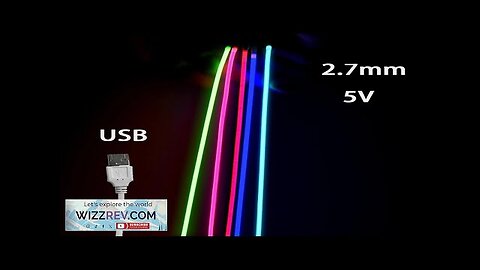 USB 5V COB LED Strip Lights 2.7mm Very Thin Multicolor 480LEDs 1m Review