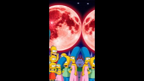 the simpson predict about the red moon in 2025