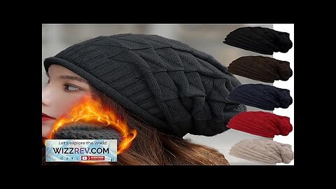 Knit Beanie Winter Hat Thermal Thick Polar Fleece Snow Skull Cap Review