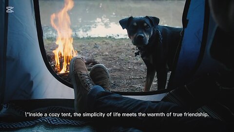 "Quiet Moments with a Loyal Friend in Nature's Embrace"