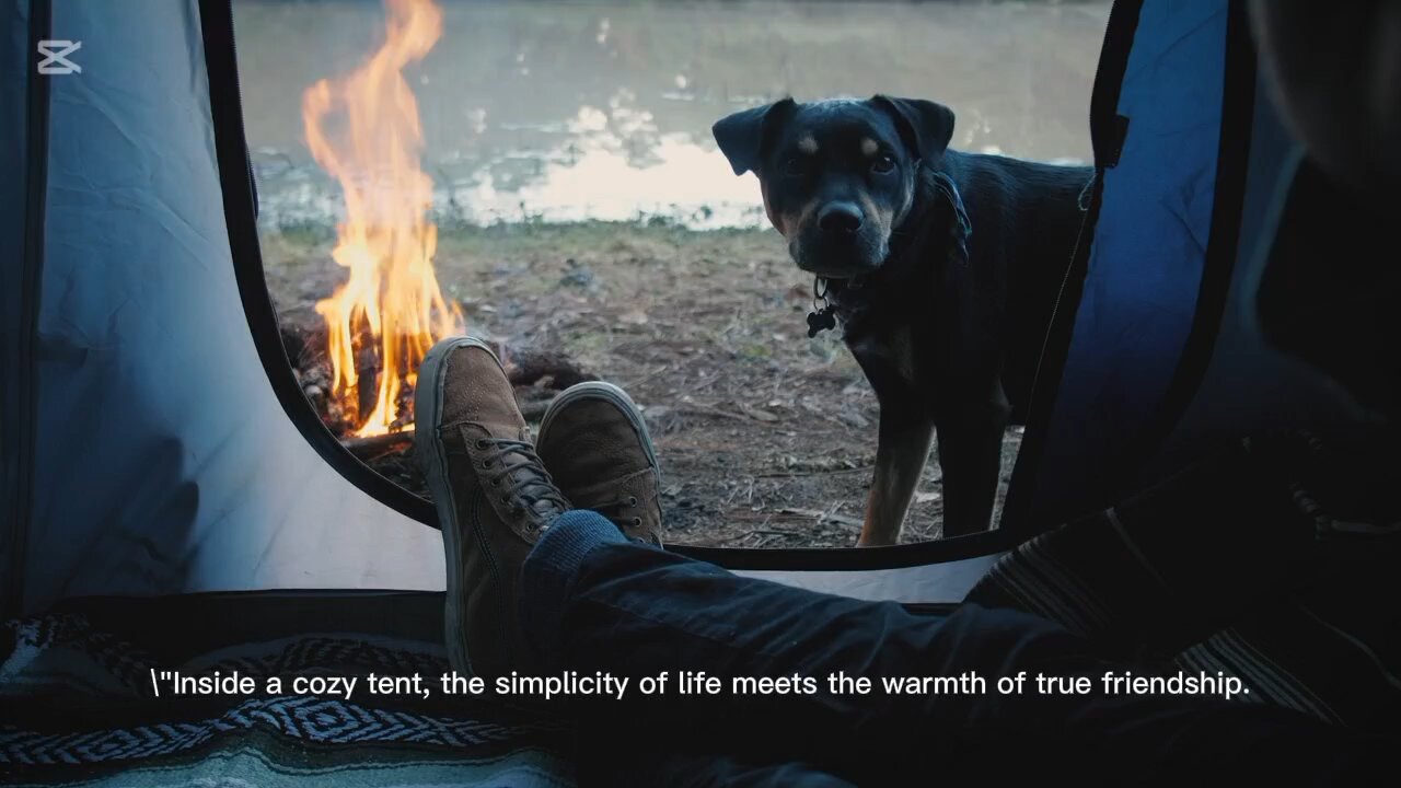 "Quiet Moments with a Loyal Friend in Nature's Embrace"