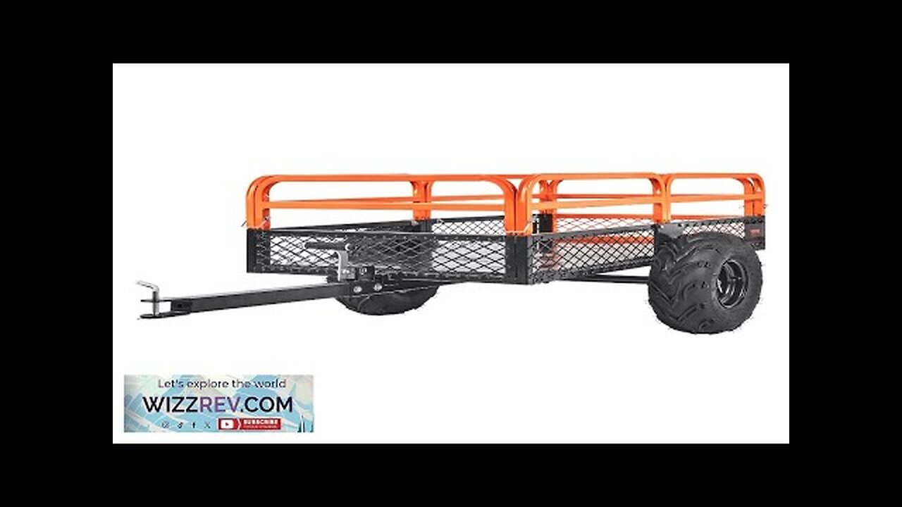 VEVOR Heavy Duty Steel ATV Dump Trailer 1500-Pound Load Capacity 15 Cubic Review