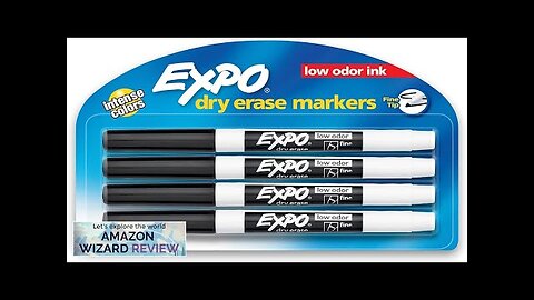 EXPO Low Odor Dry Erase Markers Fine Tip Black 4 Review