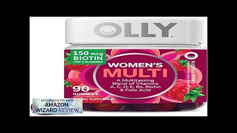 OLLY Women's Multivitamin Gummy Vitamins A D C E Biotin Folic Acid Review