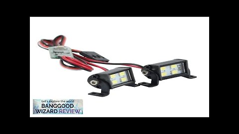 LED Head Light Double Row Spotlight White Light for SCX10 D90 1/10 Review