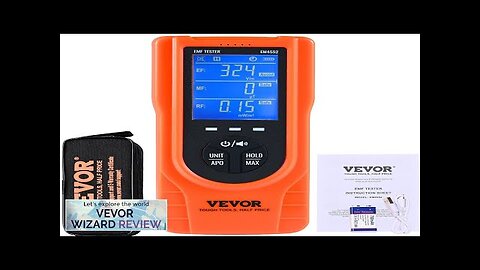 VEVOR 3-in-1 EMF Meter 5Hz 3.5GHz Handheld Rechargeable Electromagnetic Field Radiation Review