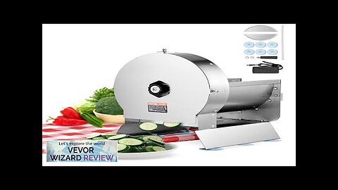 VEVOR Electric Vegetable Slicer 0-0.5"/0-12mm Thickness Adjustable Commercial Slicer Review