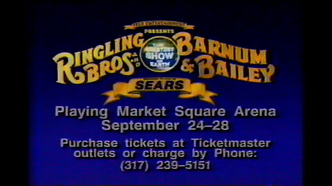 September 24, 1997 - Ringling Bros. Circus Comes to Indy's Market Square Arena