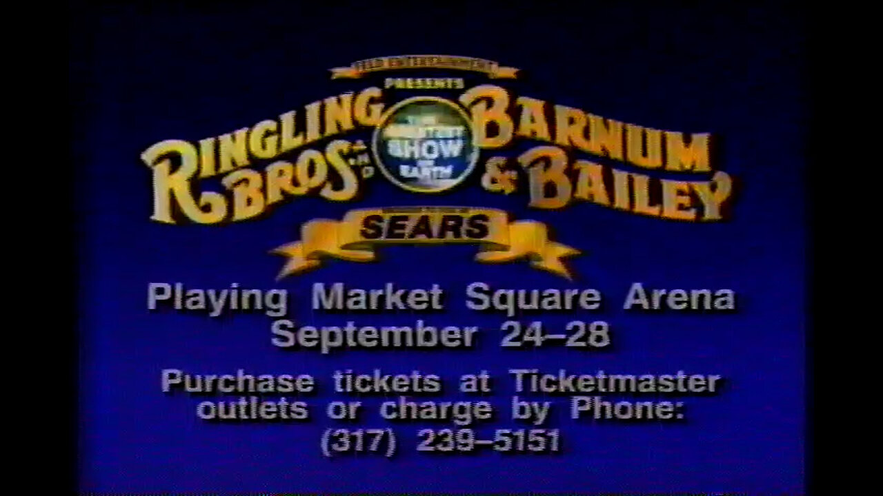 September 24, 1997 - Ringling Bros. Circus Comes to Indy's Market Square Arena