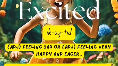 Emotion Words for Kids & Beginners - Day 3 | Learn English vocabulary daily #rumble