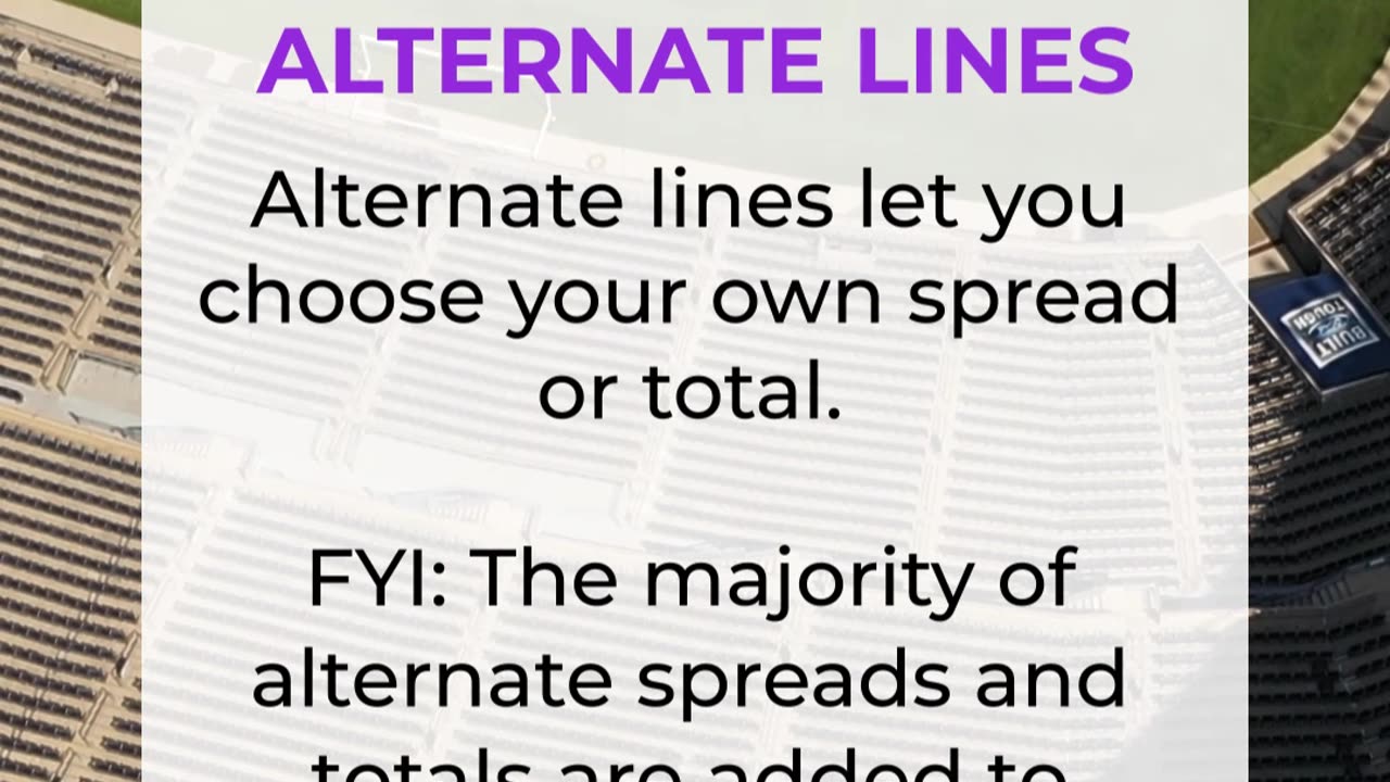 The Bet Types: Alternate Lines