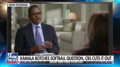 Jesse Watters_ CBS chopped Kamala's babbling answer