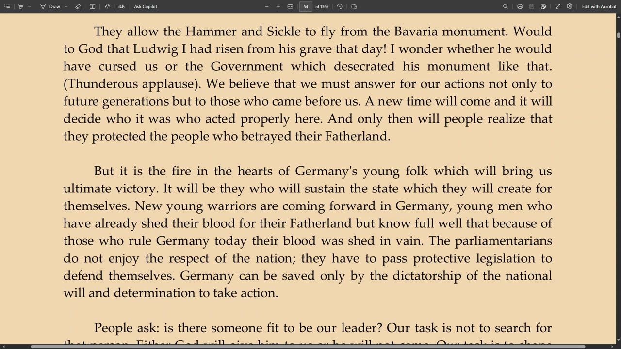 Adolf Hitler Speech 5/4/1923 | Munich 4 of 4 ENG