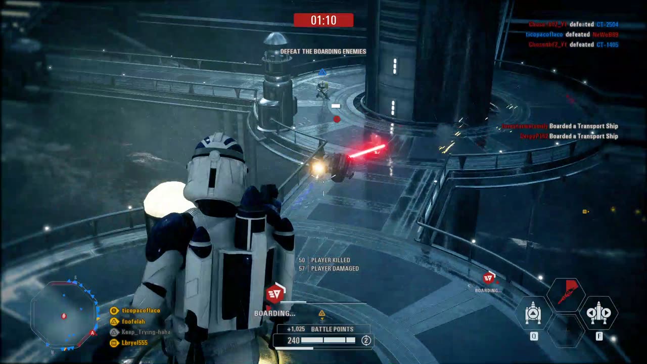 Punching Droid Off The Map