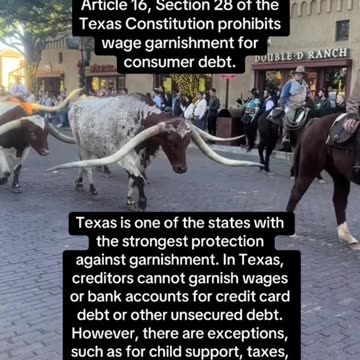 Is Credit Card Garnishment Allowed In Texas?