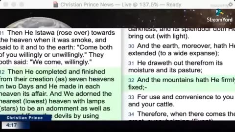 Christian prince He went to the sky and made them seven skies