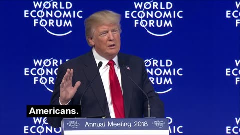 Donald Trump speaks at Davos