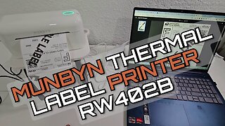 MUNBYN Bluetooth Thermal Label Printer RealWriter RW402B Review (Unboxing, Set-Up, Tutorial)