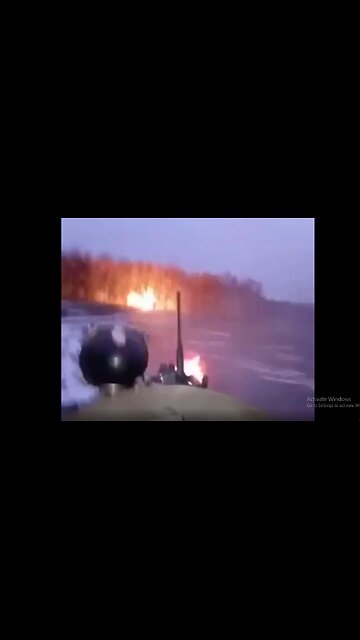Russian BMP operating on the front line
