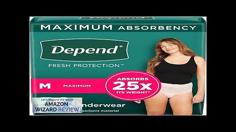 Depend Fresh Protection Women’s Adult Incontinence & Postpartum Underwear for Bladder Leaks Review