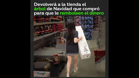 'Tiktoker' comparte su forma de conseguir un árbol de Navidad 'gratis'