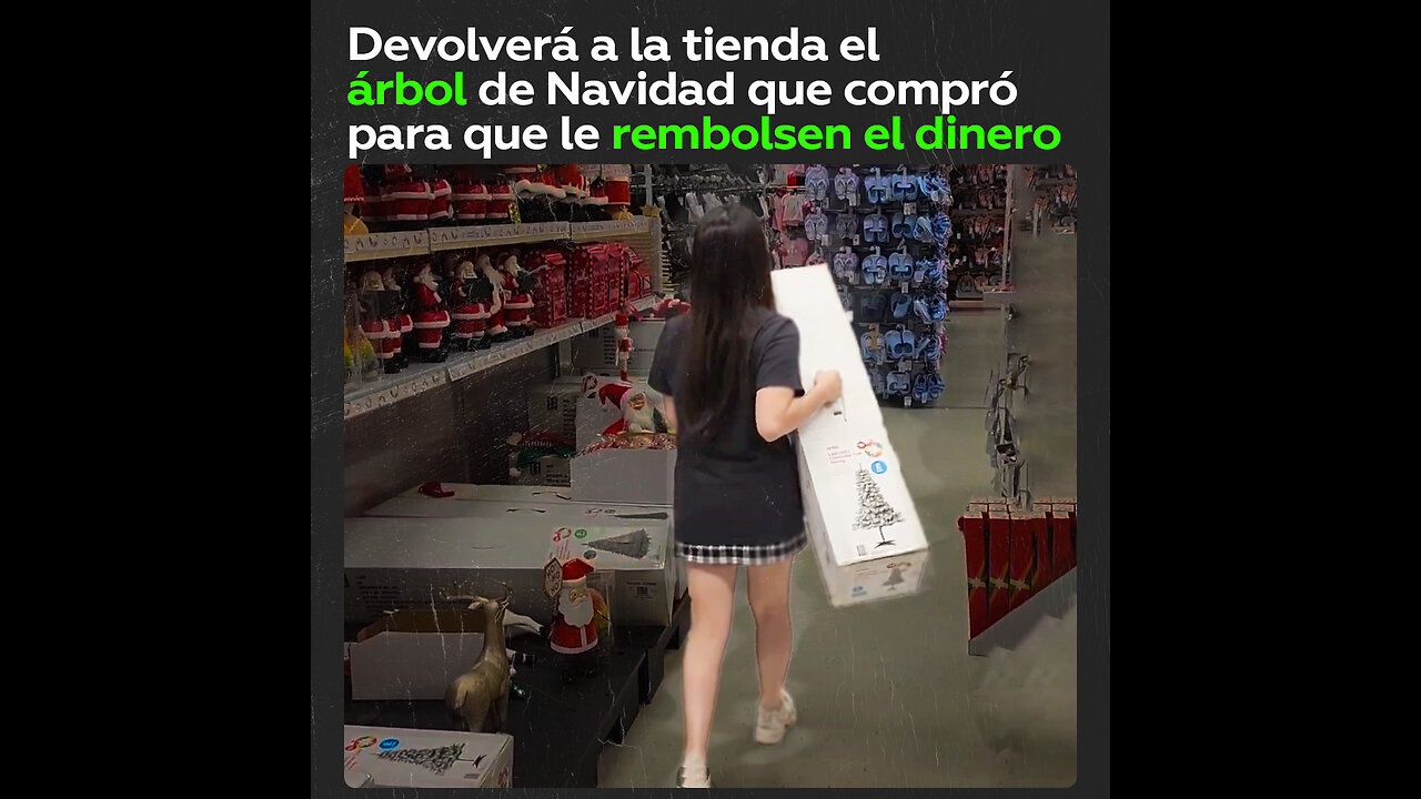 'Tiktoker' comparte su forma de conseguir un árbol de Navidad 'gratis'
