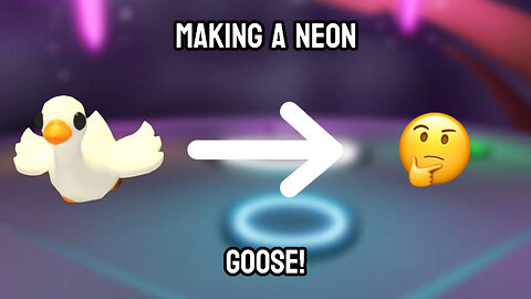 MAKING A NEON GOOSE IN ADOPT ME! *so cute!!* / new Christmas intro 🎄 / Ellexus-Roblox